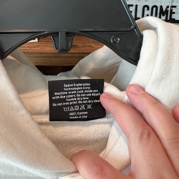 SpaceX men’s official starship schematics hoodie size XL - Picture 4 of 10